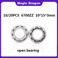 10/20PCS 6700 open bearing 6700K 61700 BA10-15 A-1510 10*15*3 mm Miniature Model Bearing Open Deep Groove Ball Bearing 10x15x3mm
