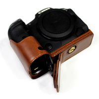 PU Leather Case for Canon EOS R10 R7 R5 R6II RP EOSM6 Mark II Half Camera Cover Mount for G7X3 G7X Mark III G5X2 G5X Mark II Bag