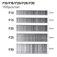 1105pcs Straight Brad Nails for F10/F15/F20/F25/F30 Nail Guns, 304 Stainless Steel Galvanized Staple