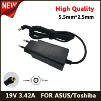 19V 3.42A 5.5*2.5mm Laptop AC Adapter DC Charger For Toshiba For ASUS X550C x550v Y481C PA3917U-1AC PA3468E-1AC3 Power Supply