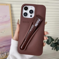 Brand Soft Silicone Case for IPhone 17 16 15 14 13 12 11 Pro Max Plus Air Lipstick Portable Phone Ca