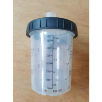 Tabung Spray Gun Snap Lid System Snap Colad KAZE Mixing Cup - 400ml, M16 Female