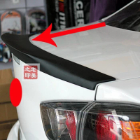 For Mitsubishi Lancer 2008 2009 2010 2011 2012 Black Primer OEM Factory Style ABS Spoiler Car Accessories Stickers