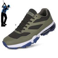Golf Shoes, Men's Waterproof Sports Shoes, Outdoor Anti Slip Sports Shoes, Men's Comfortable Golf Shoes