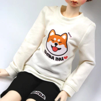 BJD accessories doll clothes for 1/4 BJD MSD Boy and girl doll fashion printed sweatshirt