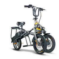 Electric Bicycle Scooter Folding Three Wheels Lightweight Lithium Battery Adult Electric Tricycle