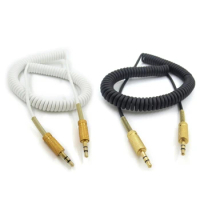 3.5mm Replacement AUX Cable Coiled Cord for Marshall Woburn Kilburn II Speaker Male to Male Jack