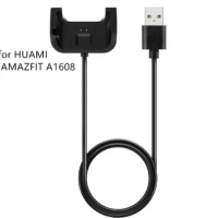 100pcs 1M for Huami smartwatch A1608 Charger Data Cable Charging Dock Cradle For Xiaomi Huami Amazfit Youth Charger Compatible