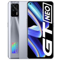 New Global Rom Original Realme GT Neo 5G 6.43''120Hz 8G 128GB Super AMOLED Dimensity 1200 65W Dart Charge 64MP NFC Mobile Phone