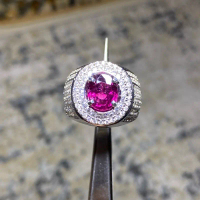 Natural Umbalite garnet ring perak 925