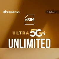 eSIM Unlimited XL PRIORITAS Ultra 5G+ 1 Bulan
