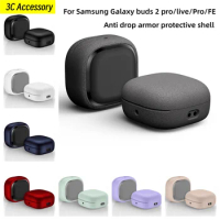 New For Samsung Galaxy Buds 2 Pro/FE/2/Live/Pro Cover Anti drop armor Design protective hard Case For Galaxy Buds FE Cover Funda
