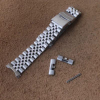 High Quality Stainless Steel Watchband For Tissot Seiko Citizen Metal Flat/Curved End Strap Bracelets Watch Chain 20mm 22mm news