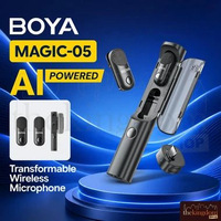 BOYA Magic-05 AI Wireless Microphone Professional Clip On Mic untuk YouTube TikTok Podcast Vlogging