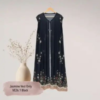 [FREE HIJAB] HIRA - Jasmine Black Series Family Set Hijabwanitacantik | Sarimbit Lebaran - Dress Gam