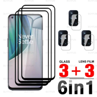 6in1 Screen Protector For OnePlus Nord N10 5G N20 SE Black edge tempered glass one plus 1+ nord n 10 noredn10 N20se camera film