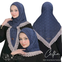 Athallahjuliehijab-Jilbab instan CELLIN free gesper pad antem renda by Adel hijab wanita muslim dewa