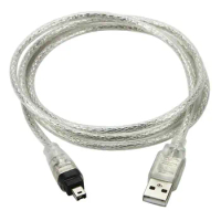 CY USB Male to Firewire IEEE 1394 4 Pin Male iLink Adapter Cord firewire 1394 Cable for SONY DCR-TRV75E DV USB to Firewire IEEE