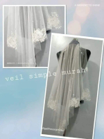 Veil Nikah Murah Veil Bajet Murah veil Simple Veil Malaysia Veil pengantin 9lace bead
