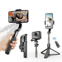2022 New Gimbal Stabilizer For Phone Automatic Balance Selfie Stick Tripod With Bluetooth Remote For Smartphone Gopro Camera