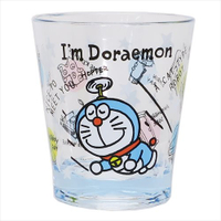 哆啦A夢 竹蜻蜓 水晶杯(藍) 水杯 小叮噹 日貨 正版授權J00012852