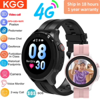 4G Smart Watch Student Video Call Phone Watch Rotate Button Children Kids Smartwatch SOS Call Back Monitor Pedometer Voice Chat