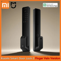 2024 Xiaomi Smart Door Lock 2 Finger Vein Version Bluetooth&amp;WiFi Fully Automatic Doorbell NFC Fingerprint Unlock For Mi Home APP