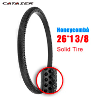 26 inch 26x1 3/8 Honeycomb Solid Tire Non inflation MTB Solid Fixed Gear Road Bicycle Tire Cycling Tubeless Tyre
