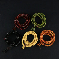 108 Beads 8mm Sandalwood Buddhist Jewelry Buddha Wood Prayer Bead Mala Unisex Men Bracelets &amp; Bangles Jewelry