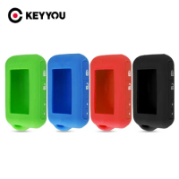 KEYYOU Silicone Key Case For 2 Way Car Alarm System For Starline E60 E61 E62 E90 E91 Remote Control Key Fob