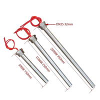 Dn25 cartridge heater 220V stainless steel electric tubular immersion water heating element 0. 5Kw/1