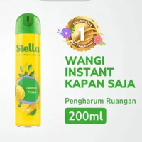 Pengharum Ruangan / Aerosol Spray Stella 350 Gr + 50 Gr Balinese Jasmine, Lemon Fresh, Cafe Latte, S