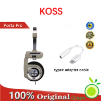 KOSS porta pro Type-c Gauss PPP Earphones Black Blue Subwoofer Headset Wired Vintage Influencer