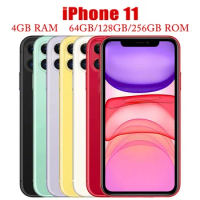 Apple iPhone 11 iPhone11 Mobile 64/128/256GB Liquid Retina IPS LCD Cell Phone FACE ID A13 Genuine Smartphone
