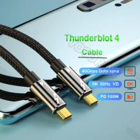 Thunderbolt 4 Cable - 40Gbps 100W Charging, Compatible with Thunderbolt 3 &amp; USB-C, 2016+ MacBook Pro, Air, 2020+ M1