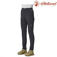 荒野 Wildland 女款 N66四彈UV50+貼袋褲/軟殼褲/戶外長褲 0B21321 54 黑色