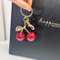 Luxury Cherry Pendant Decoration Accessories For Coach Handbag Shoulder Bag Women's High-Grade Keychain Bags Attachment Parts