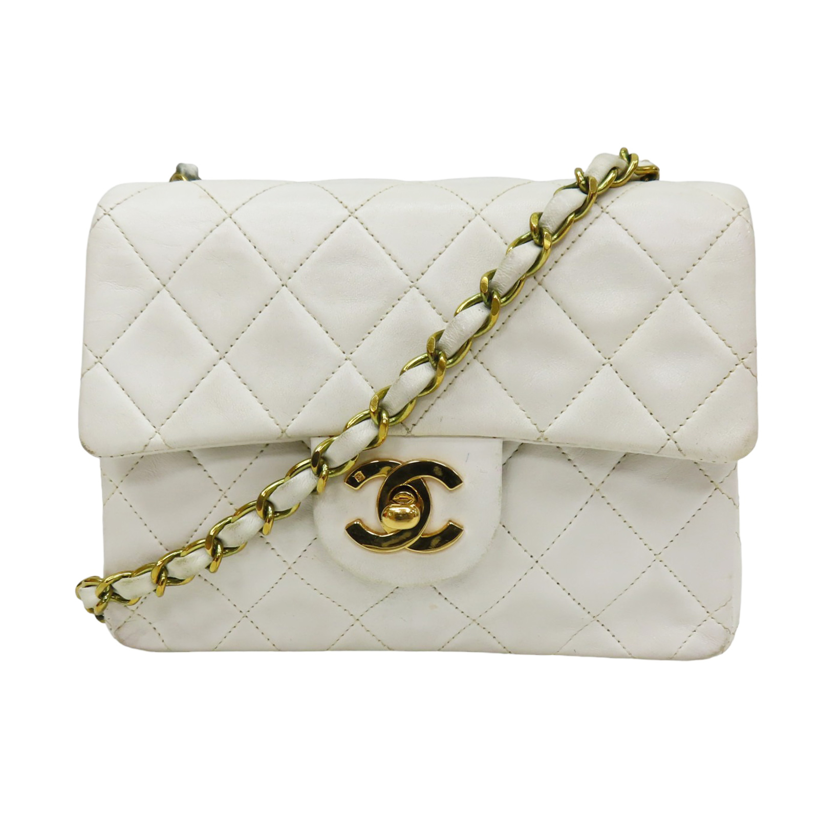 Chanel mini hotsell square vintage
