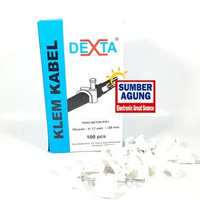 Dexta Klem Kabel 17 MM Klem Kabel Dengan Paku Beton Isi 100 Pcs