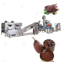 Cacao Paste Equipment Plant, Liquor Mass Making Production Line, Alkalized Powder Cocoa Bean Processing Machine