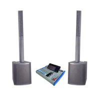 Audio speaker system column speaker professional outdoor indoor line array column speaker with digital mixers cover 600people