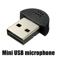Portable Direct Connect USB Driver Mini USB Microphone Audio Adapter for PC Mac Condenser Recording Microfone Ultra-wide