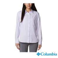 Columbia 哥倫比亞 女款-超防曬UPF50快排長袖襯衫-紫色 UAL99100PL / S23