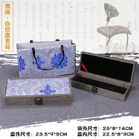 發簪梳子包裝盒中國風禮品盒佛珠手鐲盒108顆念珠首飾收納盒錦盒