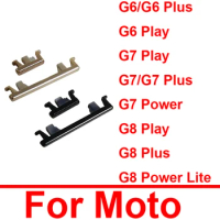Set Side Power Key + Volume Button For Motorola Moto G8 G7 G6 Plus Play G7 Power G8 Power Lite Buttton Key Replacement Parts