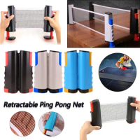 Retractable Ping Pong Net Portable Table Tennis Training Net Rack Anywhere Retractable Net Rack Exercise Equipments for Beginner