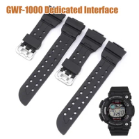 Strap for Casio G-SHOCK FROGMAN GWF-1000 Black Rubber Watch Band Men Replacement Silicone Sport Waterproof Wrist Bracelet
