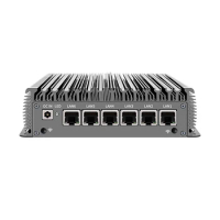 Micro Firewall Appliance,Mini PC,Mikrotik,VPN,Router PC,HUNSN RC05,I3 8140U/Intel I5 8265U 8365U, AES-NI,6 x 2.5GbE I225-LM