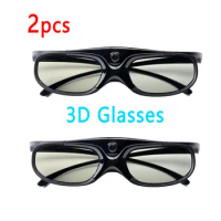2pcs 3D Universal Glasses For Xgimi Z3/Z4/Z6/H1 Nuts G1/P2 Active Shutter 96-144HZ Rechargeable BenQ Acer And DLP LINK Projector