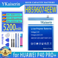 YKaiserin 5200mAh Replacement Battery HB596074EEW for HUAWEI P40 PRO+ P40PRO+ Mobile Phone Batteria